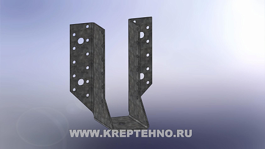 Опора бруса раскрытая 135*76*51*2,0мм оцинкованная