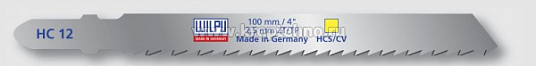 Пилки для лобзика HC 12 (аналог Т101В) дерево 3-30мм, пластик, 10 tpi  ( 2шт/уп), WILPU /Германия/