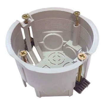 Коробка 68*45 мм IP20 установочная приборная для ГКЛ с  пластмассовыми лапками/150 шт.