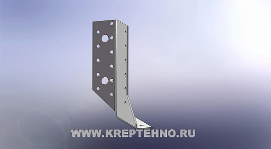 Опора балки правая 140*76*25*2,0мм оцинкованная