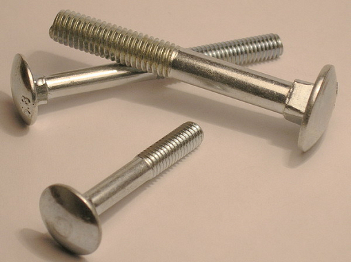 Болт мебельный M8*160  DIN603 с полукр. гол и квадр. подголовком