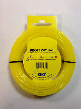 Леска 2,4мм*15м, сечение-круг, для газонокосилок, Италия