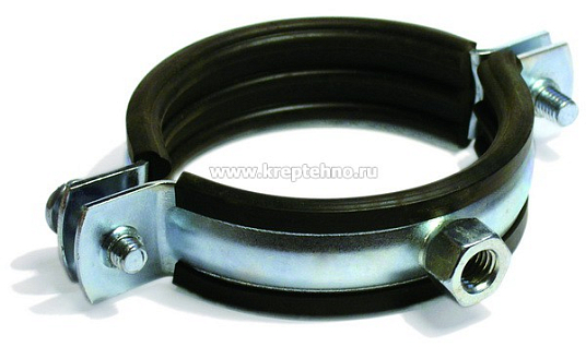 Хомут металлический с гайкой 2 1/2 (72-78;72-80) М10