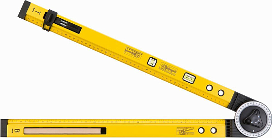 Угломер-уровень алюминиевый 500мм TOPEX