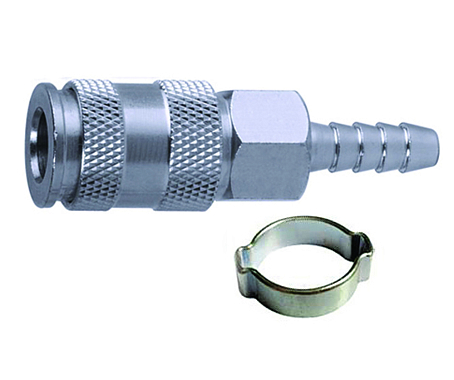 Муфта быстросъемная с выходом под шланг 10 мм(ЕЛОЧКА), раб. давл до 20Бар, Elitech