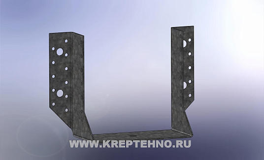 Опора бруса раскрытая 150*76*150*2,0мм оцинкованная