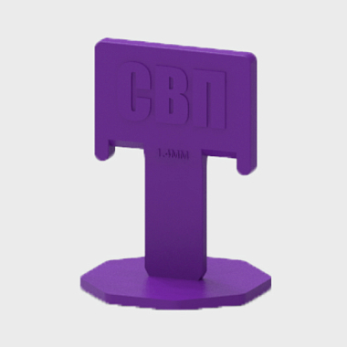 Зажим Флажок 1,4мм, фиолетовый (упак 500шт) 