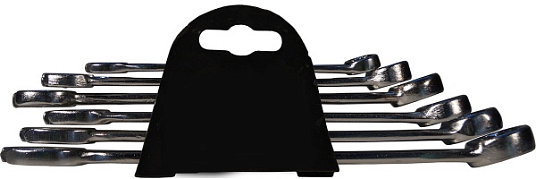 Набор ключей комбинированных 6шт (8-17мм), хромированные