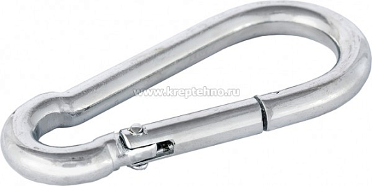 Карабин пружинный (пожарный)  8х80мм цинк DIN5299C