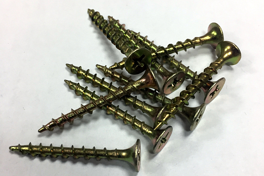 Саморез ГКЛ-дерево 4,2*70 потайной, ЖЕЛТЫЙ ЦИНК