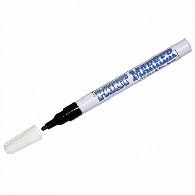 Маркер-краска MunHwa Slim белая 2мм, кругл. по металлу /Корея/