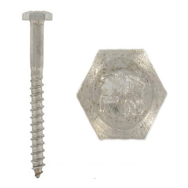 Шуруп 8*40 шестигран., цинк Глухарь DIN571, нерж., А2