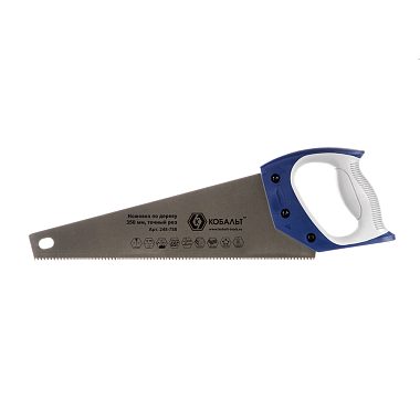 Ножовка по дереву 350мм, шаг 2мм/12TRI, закаленный зуб, КОБАЛЬТ