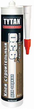 Клей строительный №930 для зеркал бежевый 380гр, TYTAN