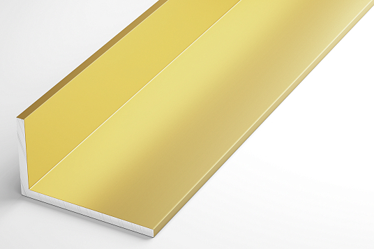 Профиль уголок 50*30*3 , длина 2м, алюминиевый (анодир.золото)