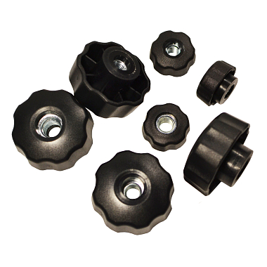 Ручка-фиксатор сквозная D42 с гайкой М6 