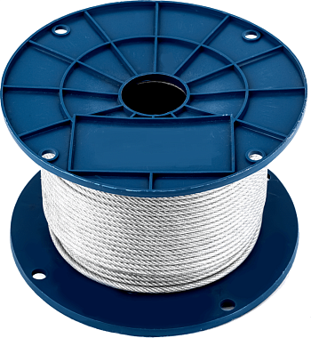 Трос стальной с ПВХ D 1/2
