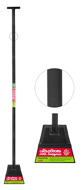 Ледоруб-топор с металлической ручкой, длина 1430мм, лезвие 170мм, рифленый черенок, Т-образная ручка, ЦИ