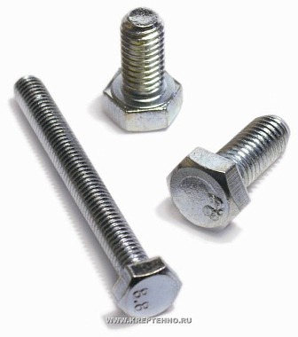 Болт шестигранный 10,0х75 цинк DIN 933