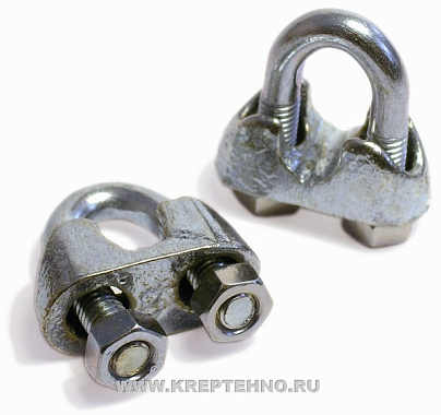 Зажим для троса 6мм DIN741 цинк