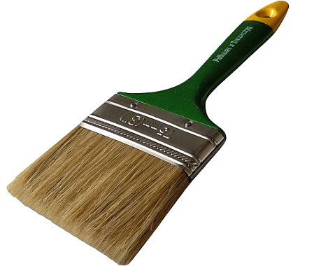 Кисть плоская 3/4" 20 (10мм) натуральная светлая щетина