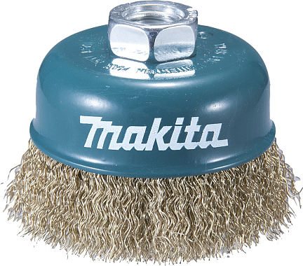 Корщетка-чашка  75мм латунь 0,3мм, гайка М14, Makita
