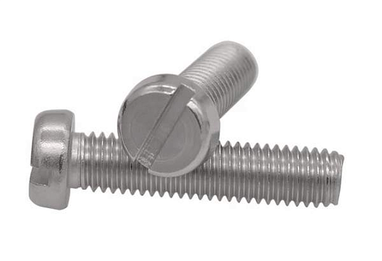 Винт DIN84 М6*14 цилиндрическая головка, шлиц (полн рез), оцинк 