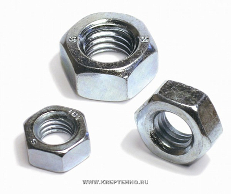 Гайка шестигранная М4  DIN934 цинк