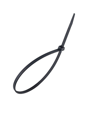Петля для проводов 3,6*200 черная (устойчивая к УФ) [100 шт]