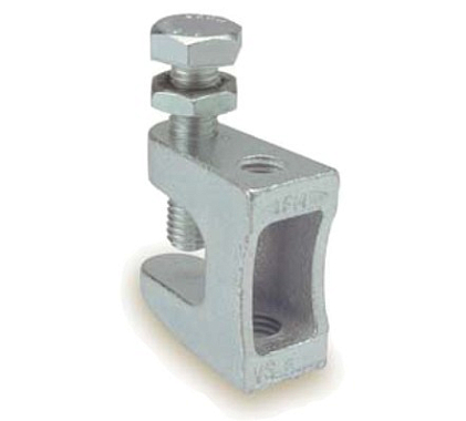 Струбцина монтажная М12 (лучевой зажим), цинк, Россия
