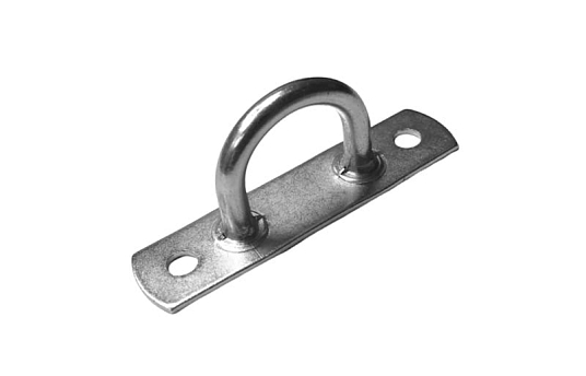 Пластина со скобой СП-12.20 (СК-02) (16,4х67,4мм) + Подкладка СП-03 оцинк 