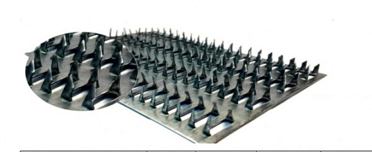 Пластина гвоздевая 100*200*1,2мм высота зуба 8мм 