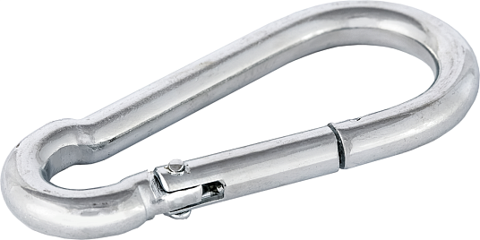 Карабин пружинный (пожарный)  4х40мм цинк DIN5299C