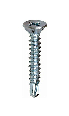 Саморез 4,2х19 потай, сверло, цинк, JP82 DIN 7504-P(О)