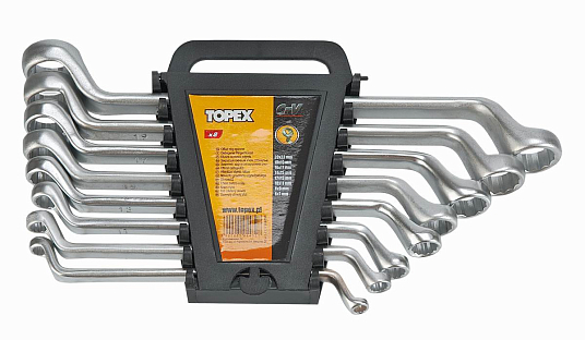 Набор ключей накидные изогнутые 6 шт. (6*17мм), TOPEX