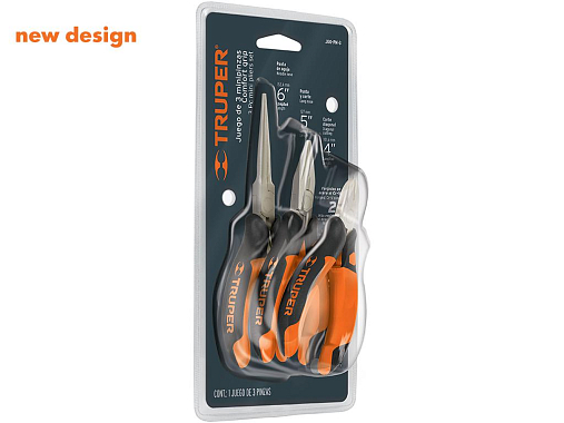 Набор губцевого (мини 100-150мм) инструмента 3 шт., CR-V, TRUPER 