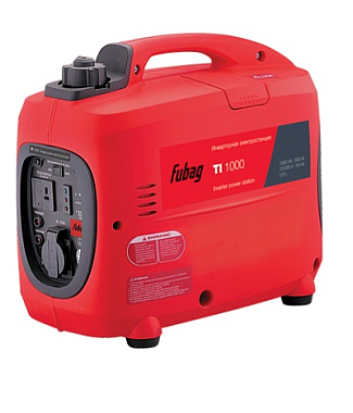 Генератор бензиновый инверторного типа  FUBAG TI 1000, до 1Квт, бак 2,6л, защита от перегрузки