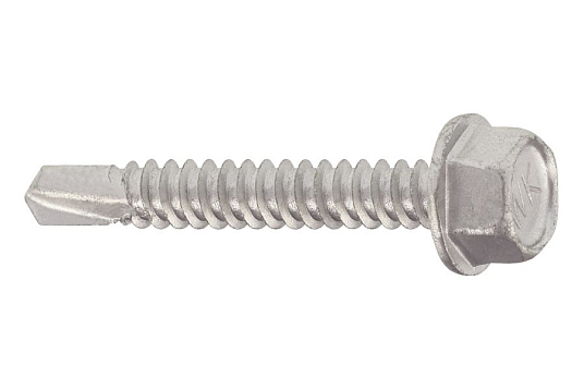 Саморез кровельный 4,8*16 D8 цинк, 6-гран, сверло, по металлу, без шайбы, WS, Wkret-met