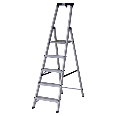 Стремянка 8 ступенчатая с полочкой,рабочая высота 3,66 м SELENA KRAUSE /Германия/