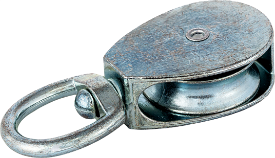 Блок одинарный с металлическим диском d=50мм под канат d=12мм