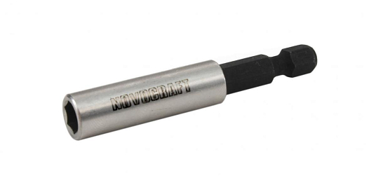 Магнитный переходник 1/4" Е6,3-150мм без стопорного кольца, хром, NovoCRAFT /Тайвань/