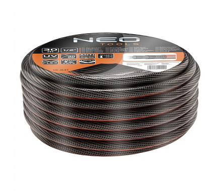 Шланг садовый 30 м, 1/2" 6-слойный PROFESSIONAL, NEO