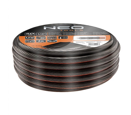 Шланг садовый 20 м, 1/2" 6-слойный PROFESSIONAL, NEO